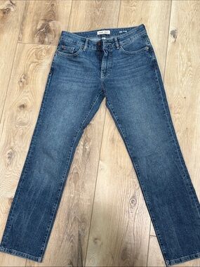 Warp + Weft Men's Straight Jeans in Indigo Blue; 29x30